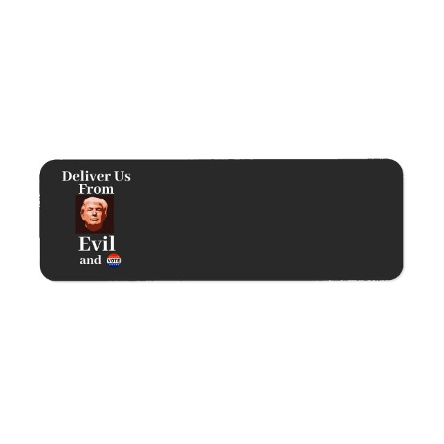 Deliver Us From Evil Return Address Label (Front)