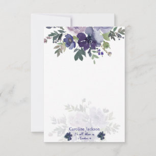 Deliver us watercolor floral personalized card