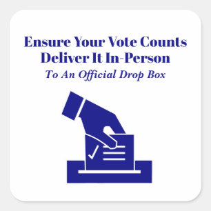 Deliver Your Vote On Time Square Sticker
