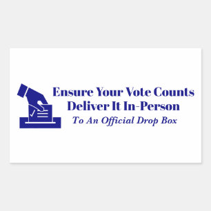 Deliver Your Vote On Time Sticker