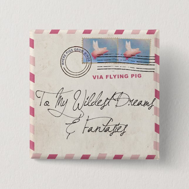 Deliver Yourself 2 Inch Square Button (Front)