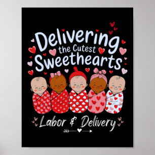 Delivering Cutest Sweethearts Valentine's Labor An Poster