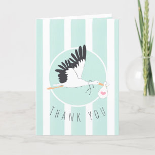 Delivering Thanks Stork Baby Card for IVF Doctor
