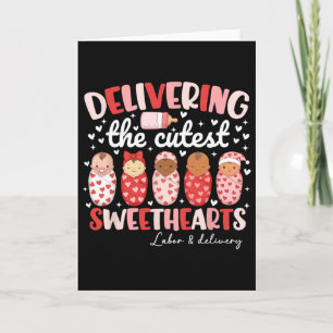 Delivering The Cutest Sweethearts Labor And Delive Card