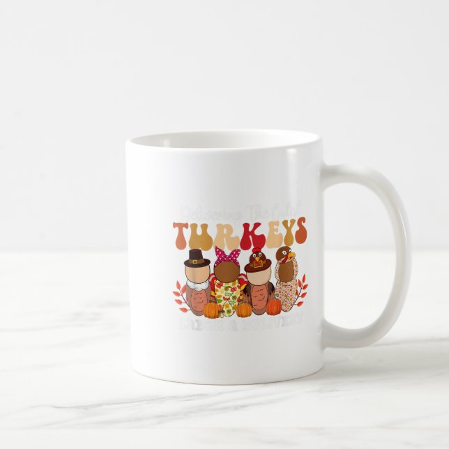 Delivering The Cutest Turkeys Happy Thanksgiving N Coffee Mug (Right)