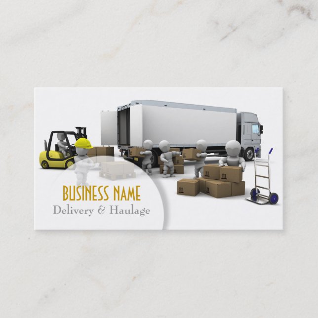 Delivery and Haulage Business Card (Front)