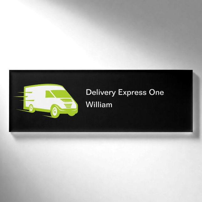 Delivery Courier Staff Name Tags (Front)