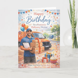 Delivery Driver Birthday Card