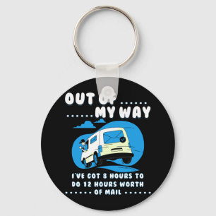 Delivery Driver Clothing Delivery Truck Design Keychain