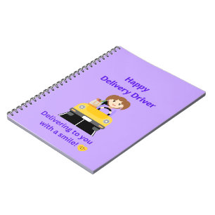 Delivery Driver Happy Driver Notebook Journal 