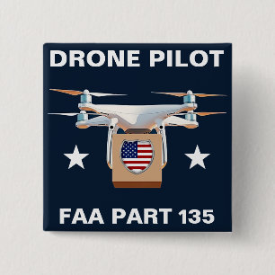 Delivery Drone Pilot Button (Customize It!)