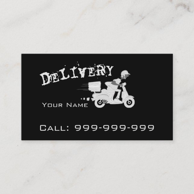 Delivery elegant business card (Front)