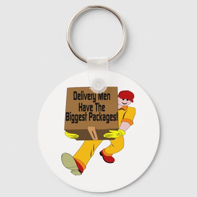 Delivery Men Keychain (Front)