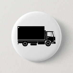 delivery moving truck van lorry 2 inch round button