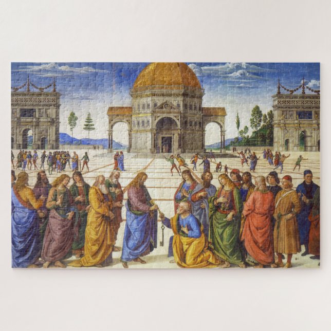 Delivery of the Keys | Pietro Perugino | Jigsaw Puzzle (Horizontal)