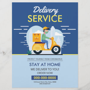 Delivery service flyer
