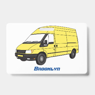 Delivery van illustration badge