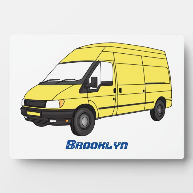 Delivery van illustration plaque (Front)