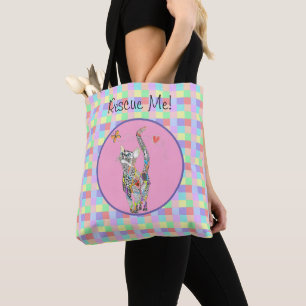 Délivrance animale de chat mignon et sac