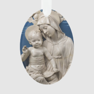 Della Robbia Lehman Madonna et enfant Bleu blanc