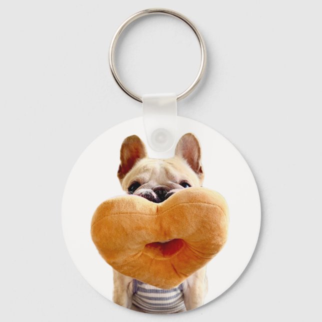 Dellalafrench Heart Doughnut Keychain ! (Back)
