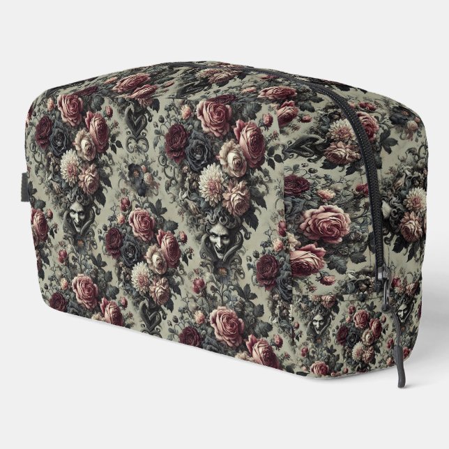 🩸 Dellamorte Dellamore – Gothic Floral Design Dopp Kit (Right Corner)