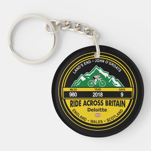 Deloitte RIDE ACROSS BRITAIN 2018 Keychain (Front)