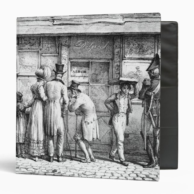 Delpech's Lithographic Print Shop, c.1818 Binder (Front/Inside)