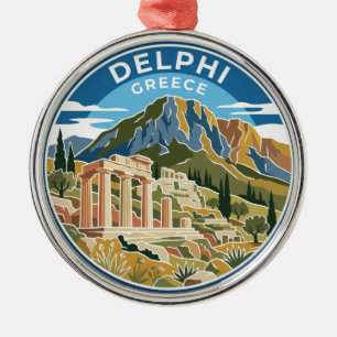 Delphi Greece Metal Ornament