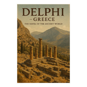 Delphi — Greece, The Navel of the Ancient World. Poster