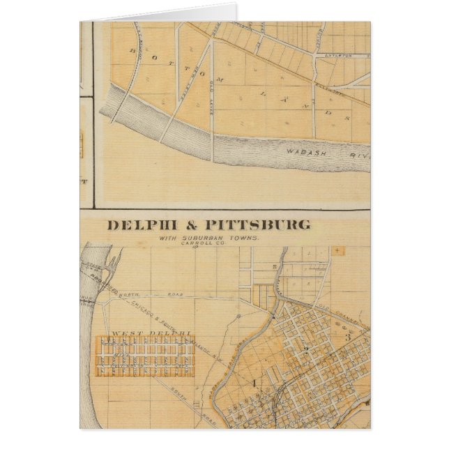 Delphi & Pittsburg with suburban towns (Front)