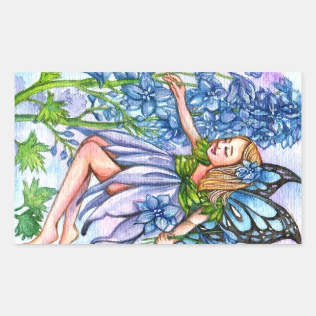 Delphinium Fairy Sticker (Front)