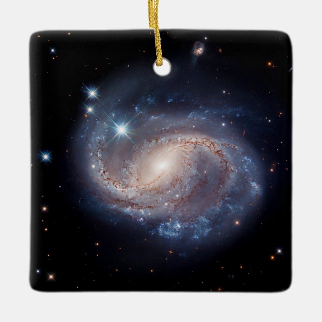 Delphinus Constellation NGC 6956 Ceramic Ornament (Front)