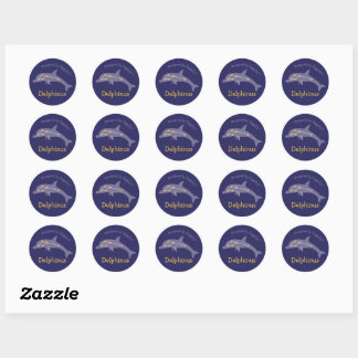 Delphinus the Dolphin Constellation Sticker