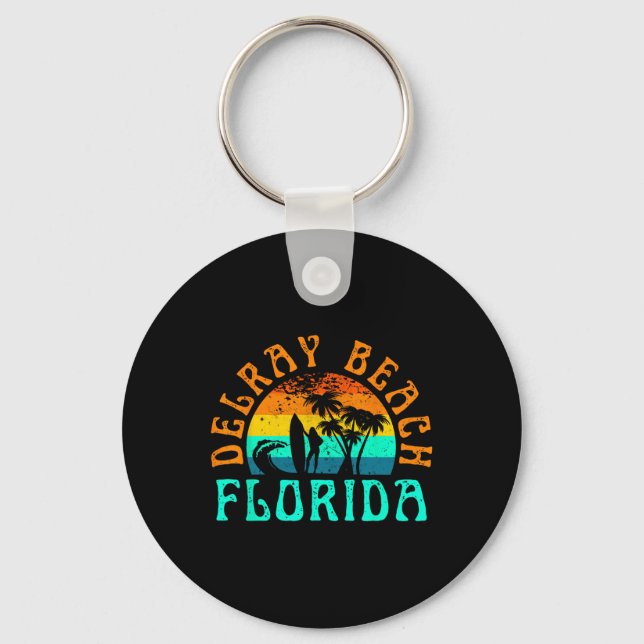 Delray Beach _1  Keychain (Front)