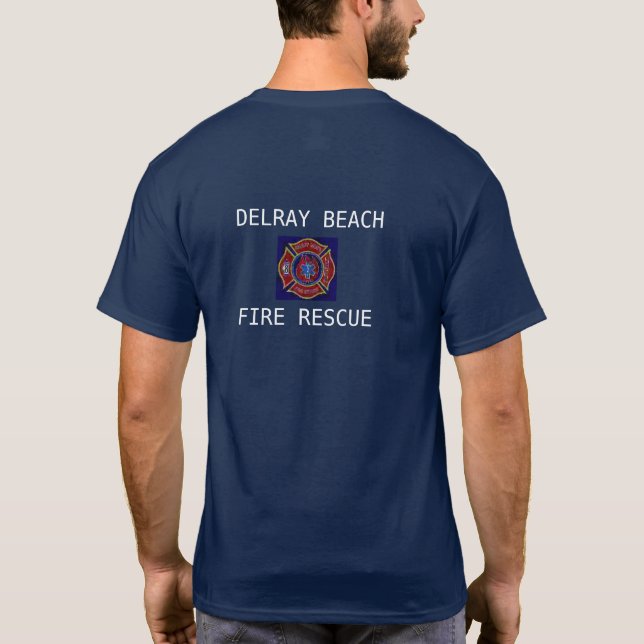 DELRAY BEACH FIRE RESCUE T-Shirt (Back)