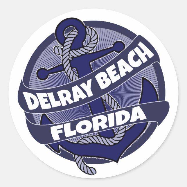 Delray Beach Florida autocollants d'ancrage tourbi (Devant)