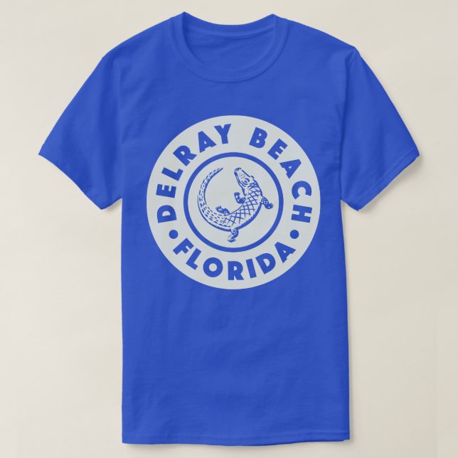 Delray Beach Florida Circle Tan T-Shirt (Design Front)