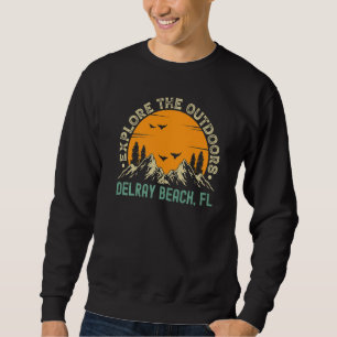 Delray Beach, Florida - Explore The Outdoors Premi Sweatshirt