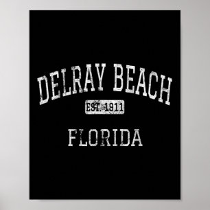 Delray Beach Florida Fl Vintage Poster