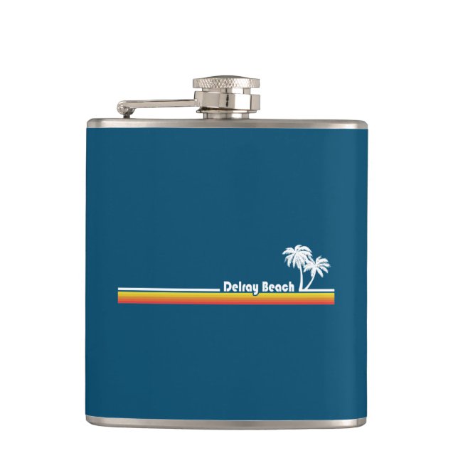 Delray Beach Florida Hip Flask (Front)