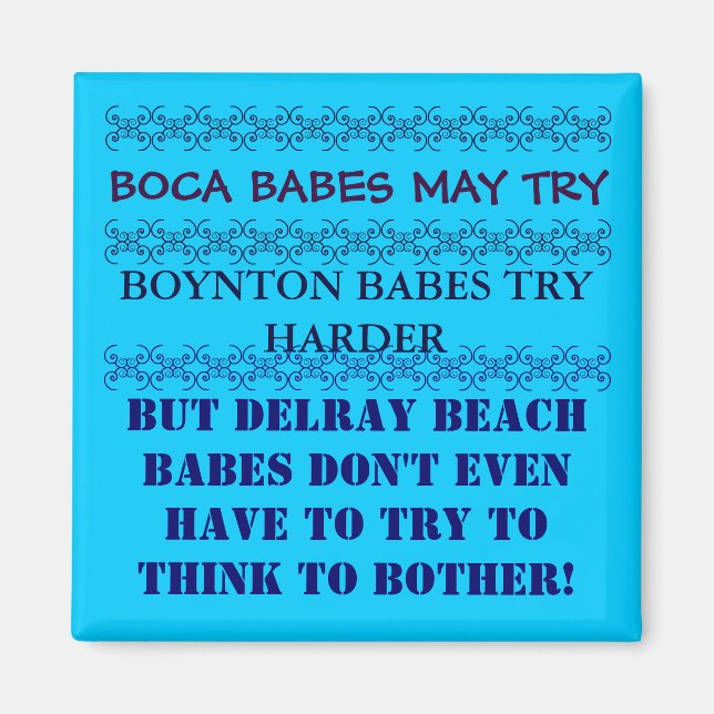Delray Beach Florida Magnet (Front)