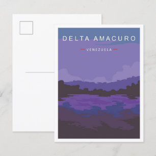 Delta Amacuro Venezuela Art Vintage Travel Postcard