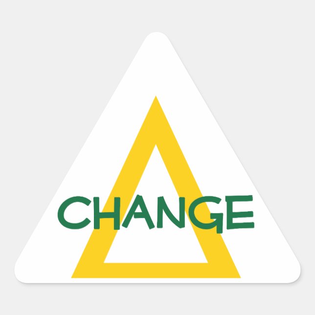 Delta=Change Triangle Sticker (Front)