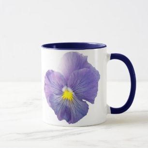 Delta Light Blue Pansy Mug