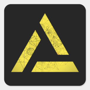 Delta - Math Symbols Square Sticker