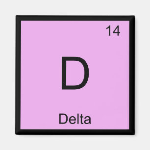 Delta Name Chemistry Element Periodic Table Magnet