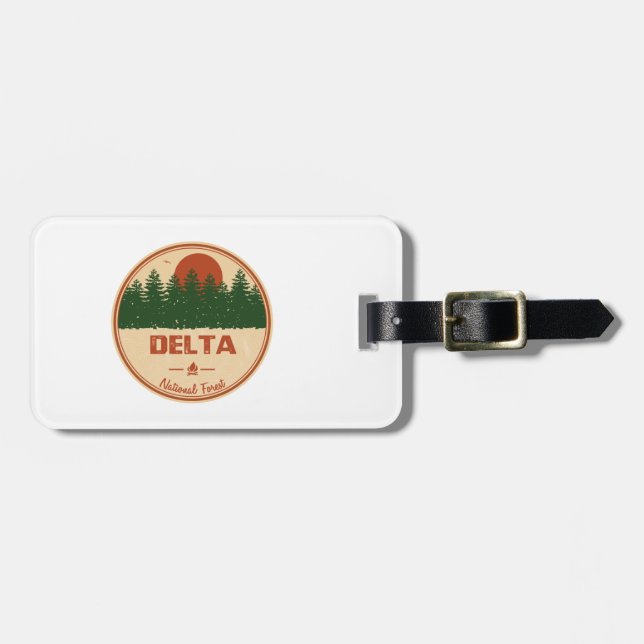 Delta National Forest Luggage Tag (Front Horizontal)