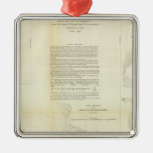 Delta of the Mississippi Metal Ornament