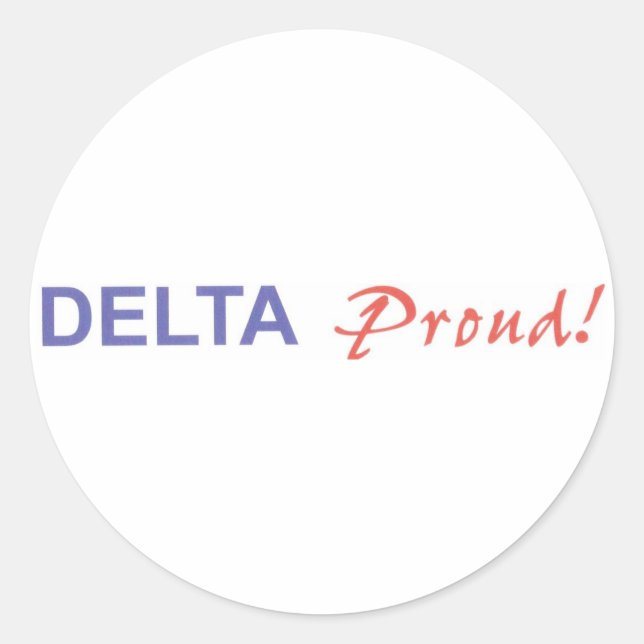 DELTA Proud! Stickers (Front)